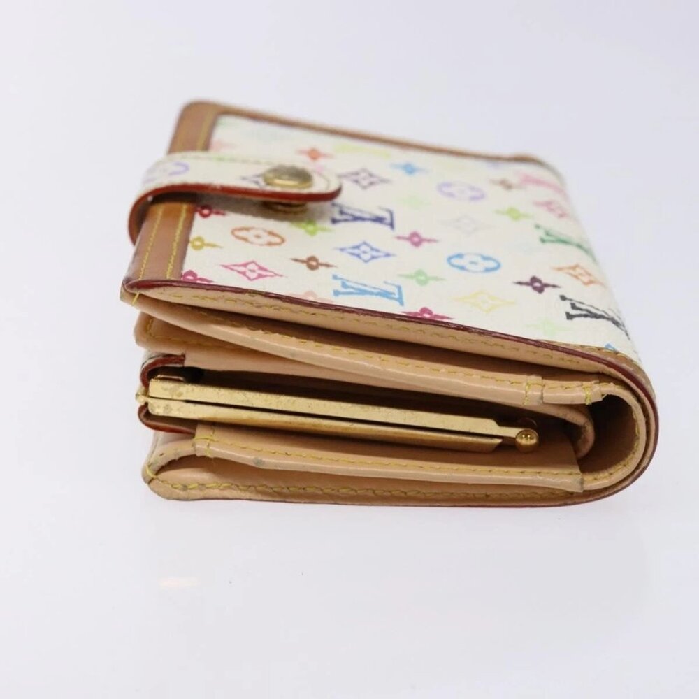 LOUIS VUITTON Multicolor Portefeuille Viennois Wallet White M92987 Auth 141553 - Picture 6 of 16